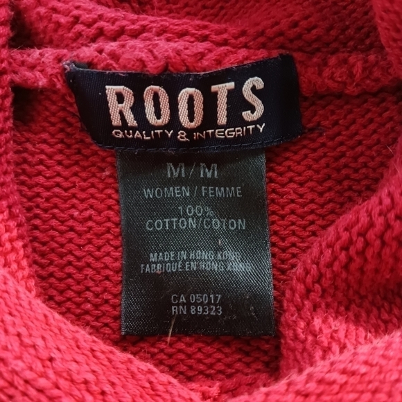 Roots cotton knit hooded sweater - Picture 3 of 4